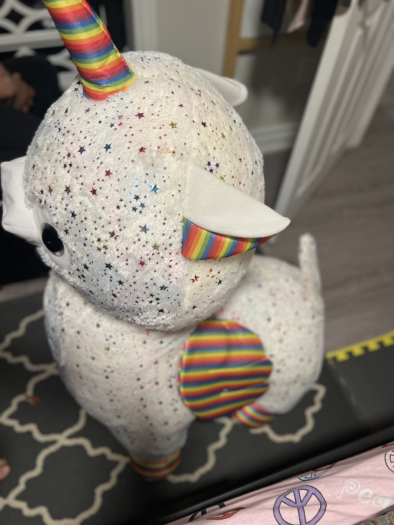 Large Sitting Unicorn Plush - photo 3