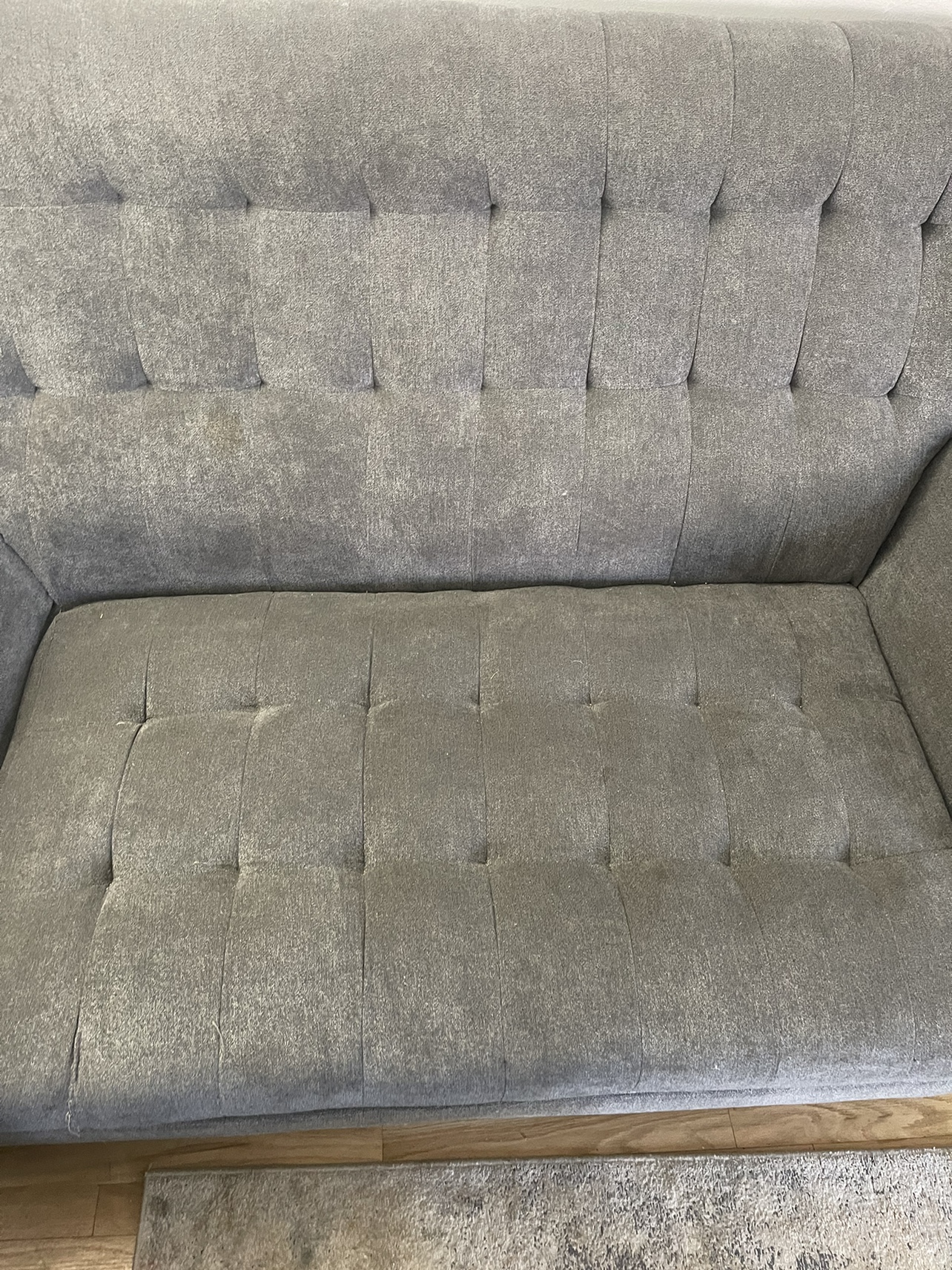 love seat (1)pc beautiful grey colour-Leon’s image indicator(2)