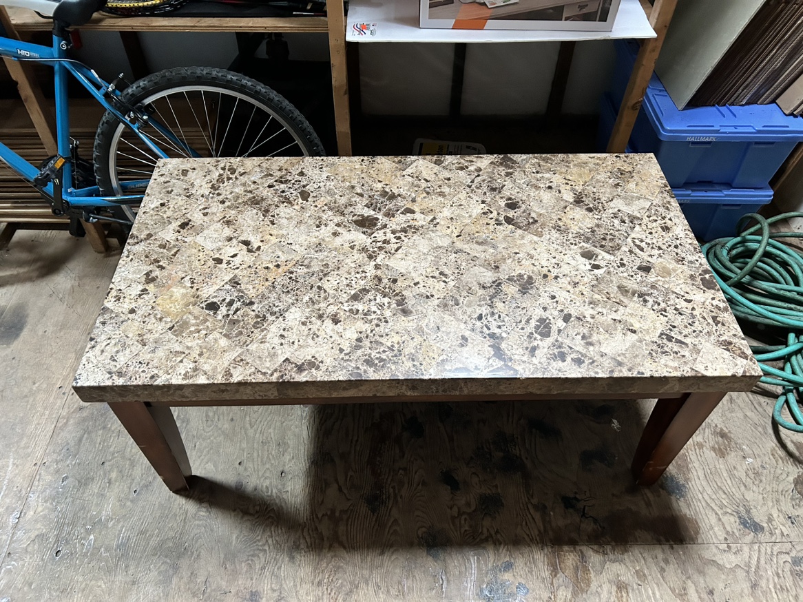 Brown and beige table - photo 2
