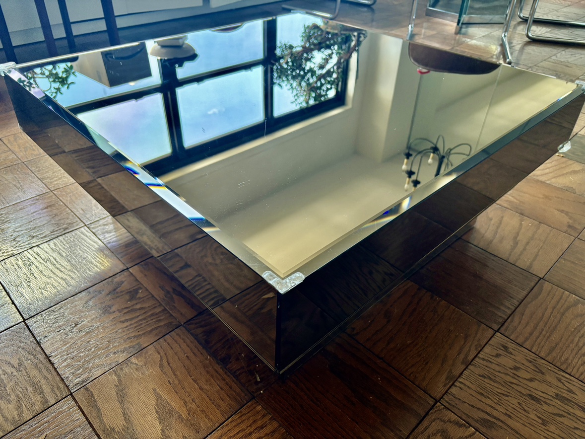Square Mirrored Coffee Table