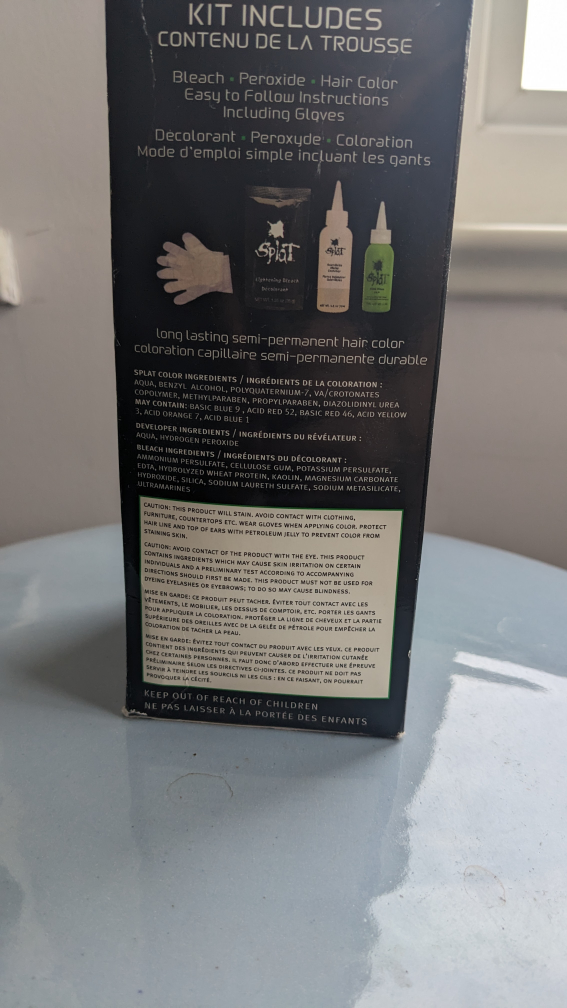 SPLAT Neon Green Vert Hair dye image indicator(3)