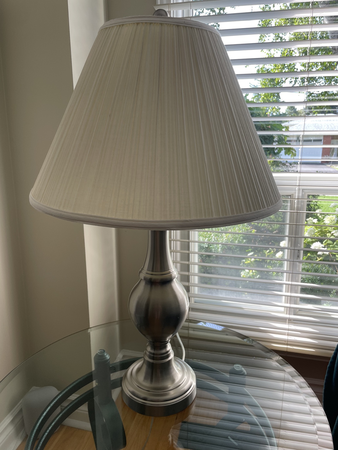 2 Living Room Lamps - brushed nickel - photo 2