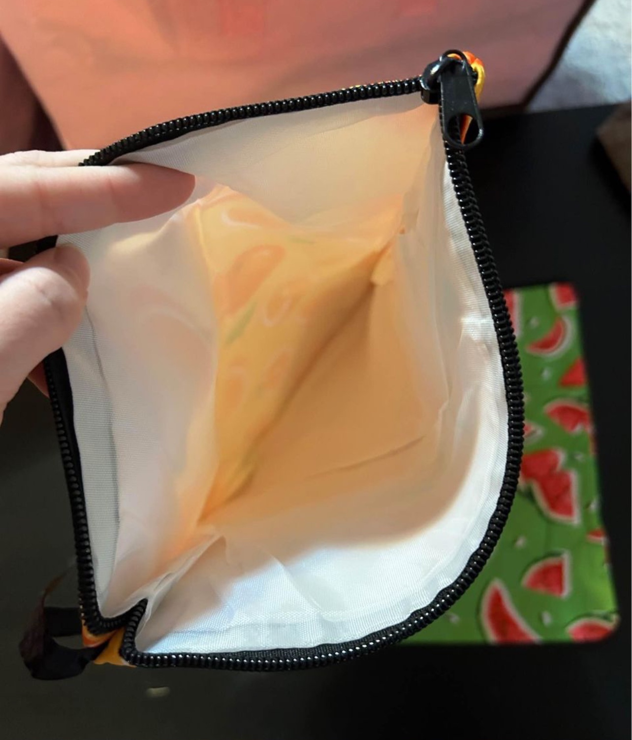 🍉 green watermelon book bag / pouch image indicator(2)