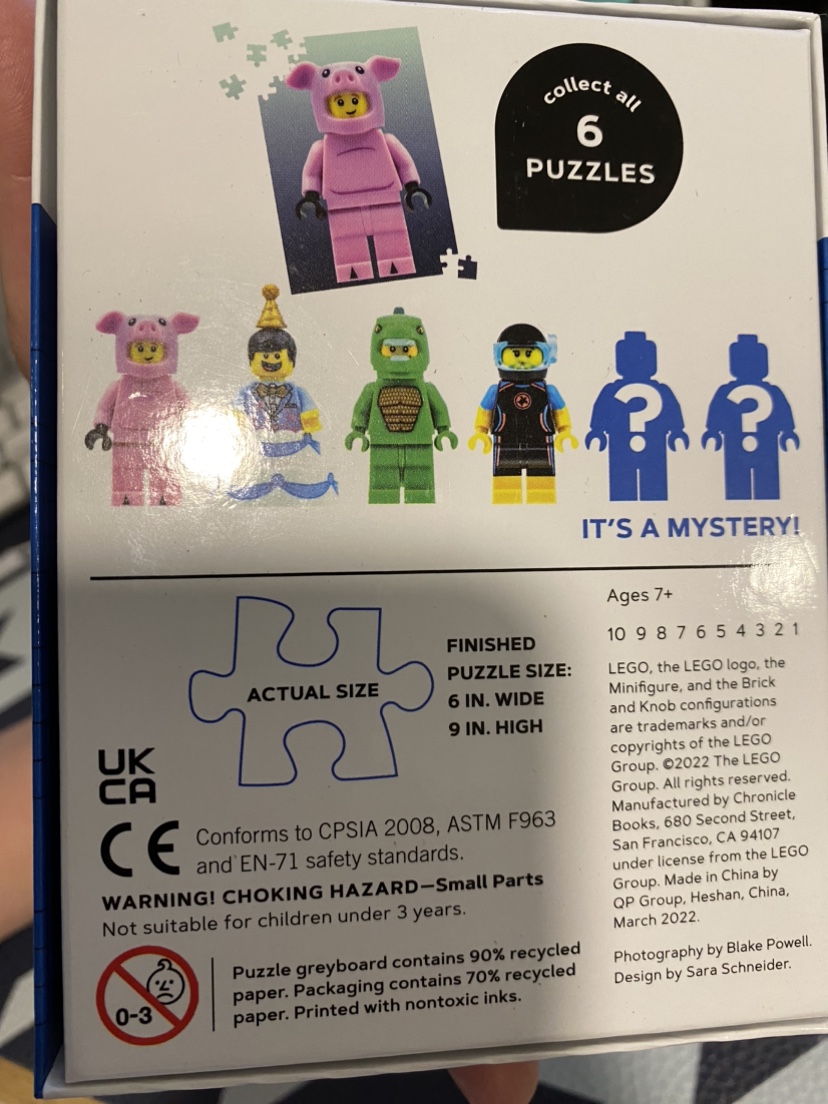 Mystery minifigure mini puzzle Lego 126 pieces image indicator(2)