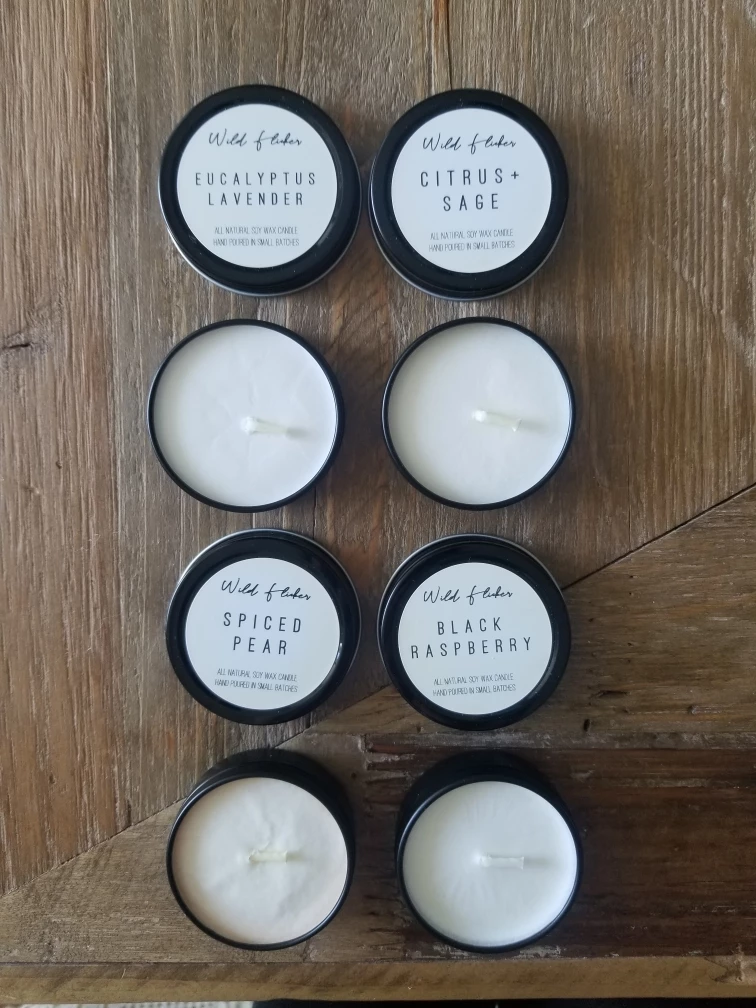 WILD FLICKER Scented Tealight Candles 4-pack image indicator(2)