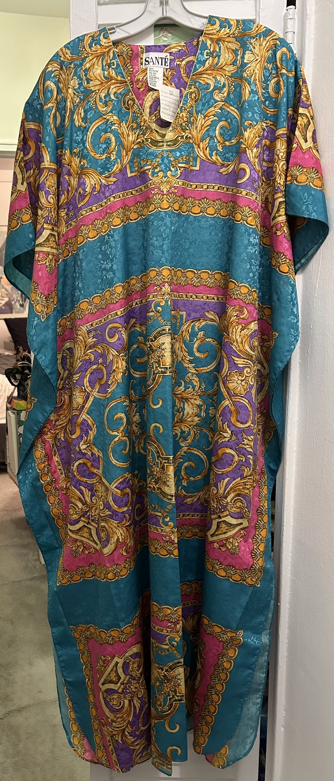 Vintage, Colorful, Long Caftan/Kaftan by SANTÉ