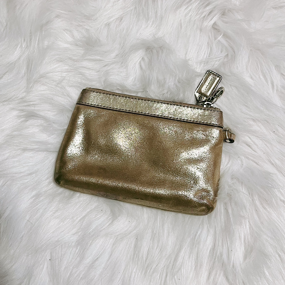 Coach Gold Wristlet Wallet - photo 4