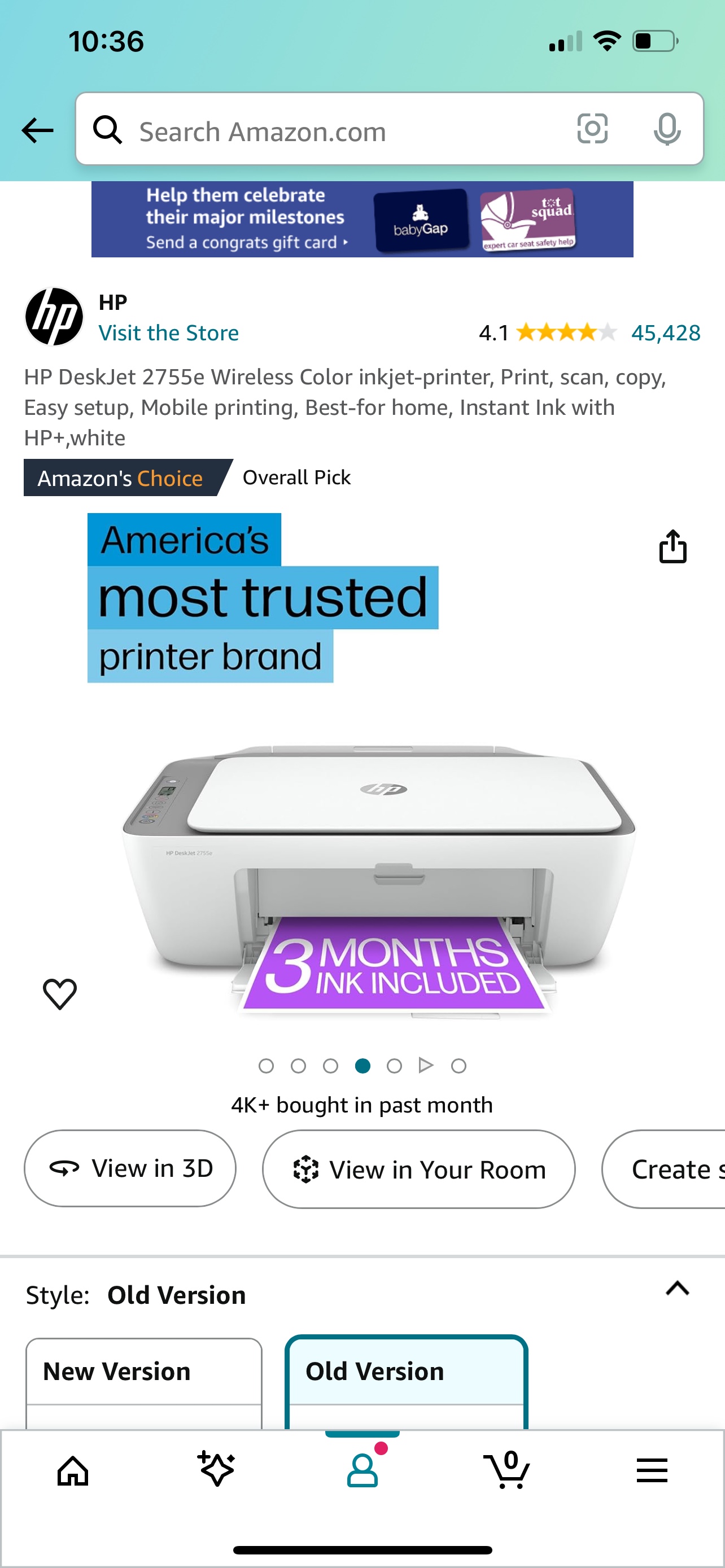 hp printer deskjet 2755e