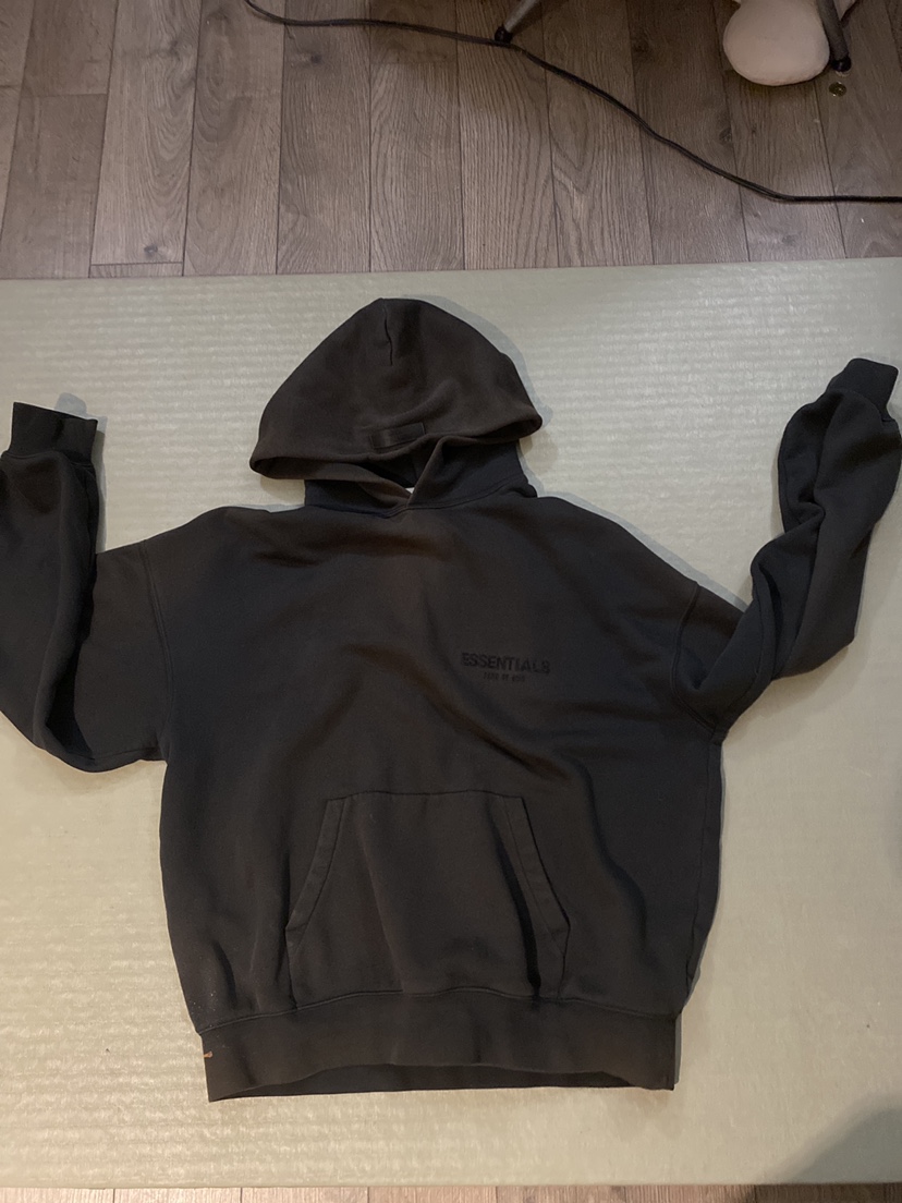 “Essentials” Black hoodie