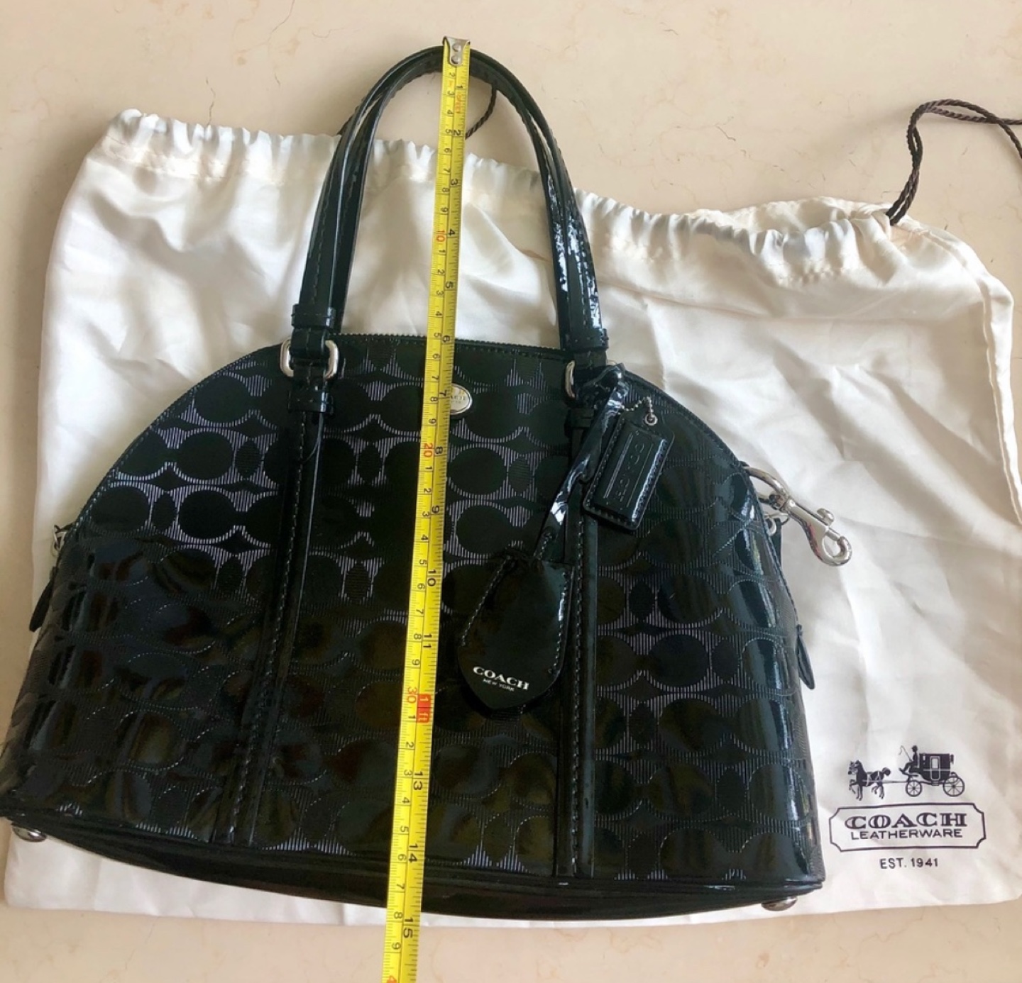 Coach Patent Leather Satchel - photo 5