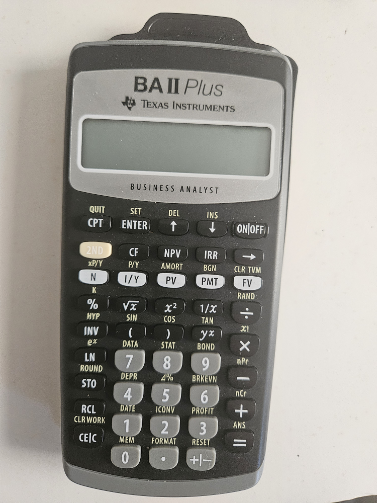 BA II Plus calculator