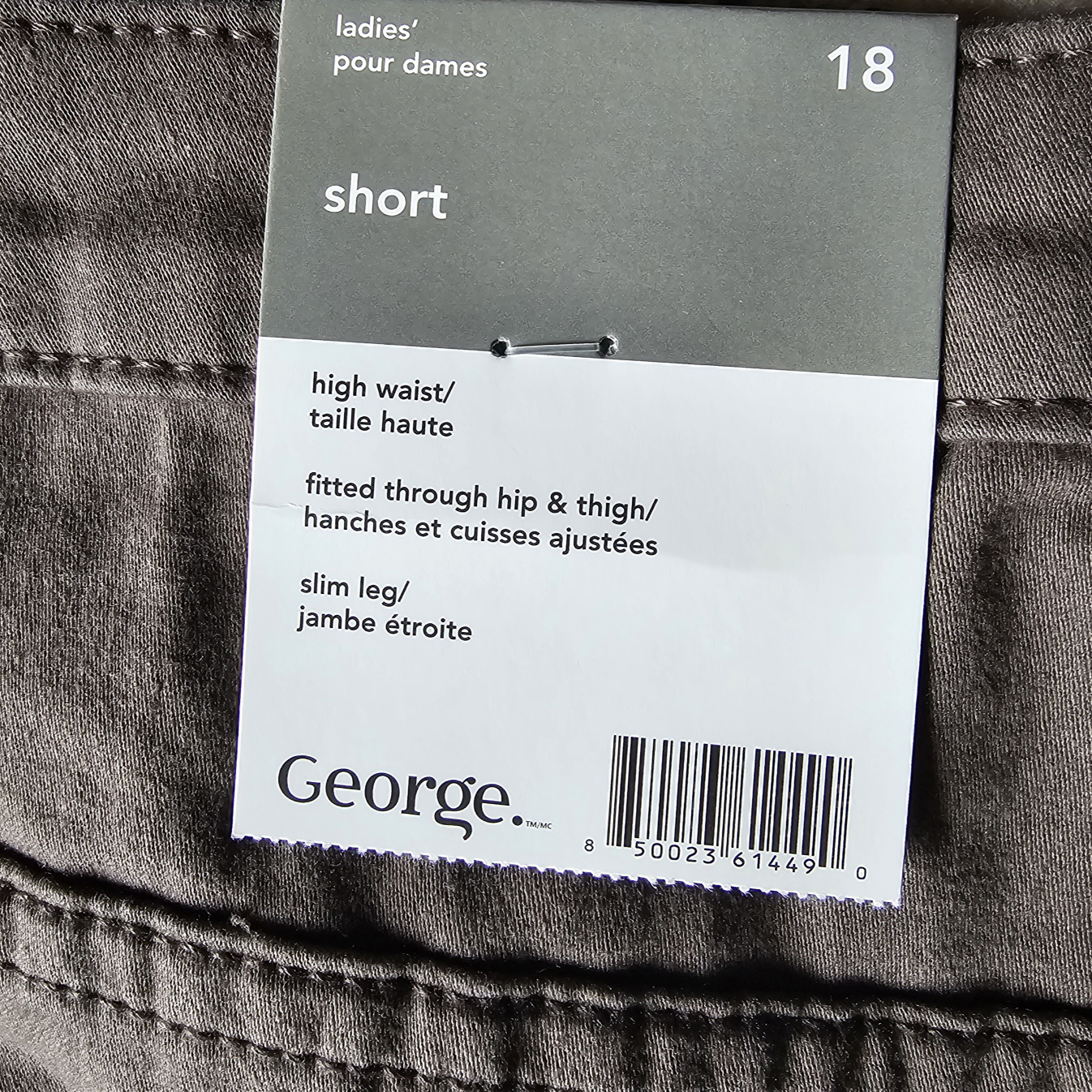 𝅺GEORGE High Waist Casual Green Shorts. Size 18. BNWT - photo 4