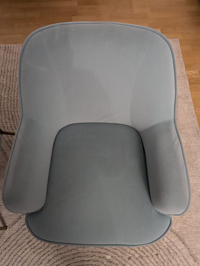 Accent Chairs, Velvet Blue - Glam & Contemporary Style - photo 2