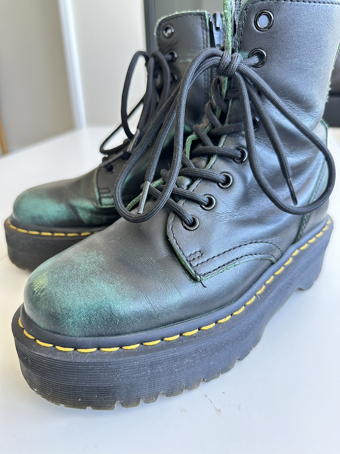 Dr Martens Jadon Vintage Green Boots - photo 2