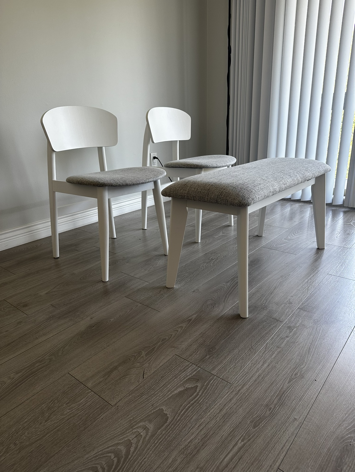 Chair and bench set