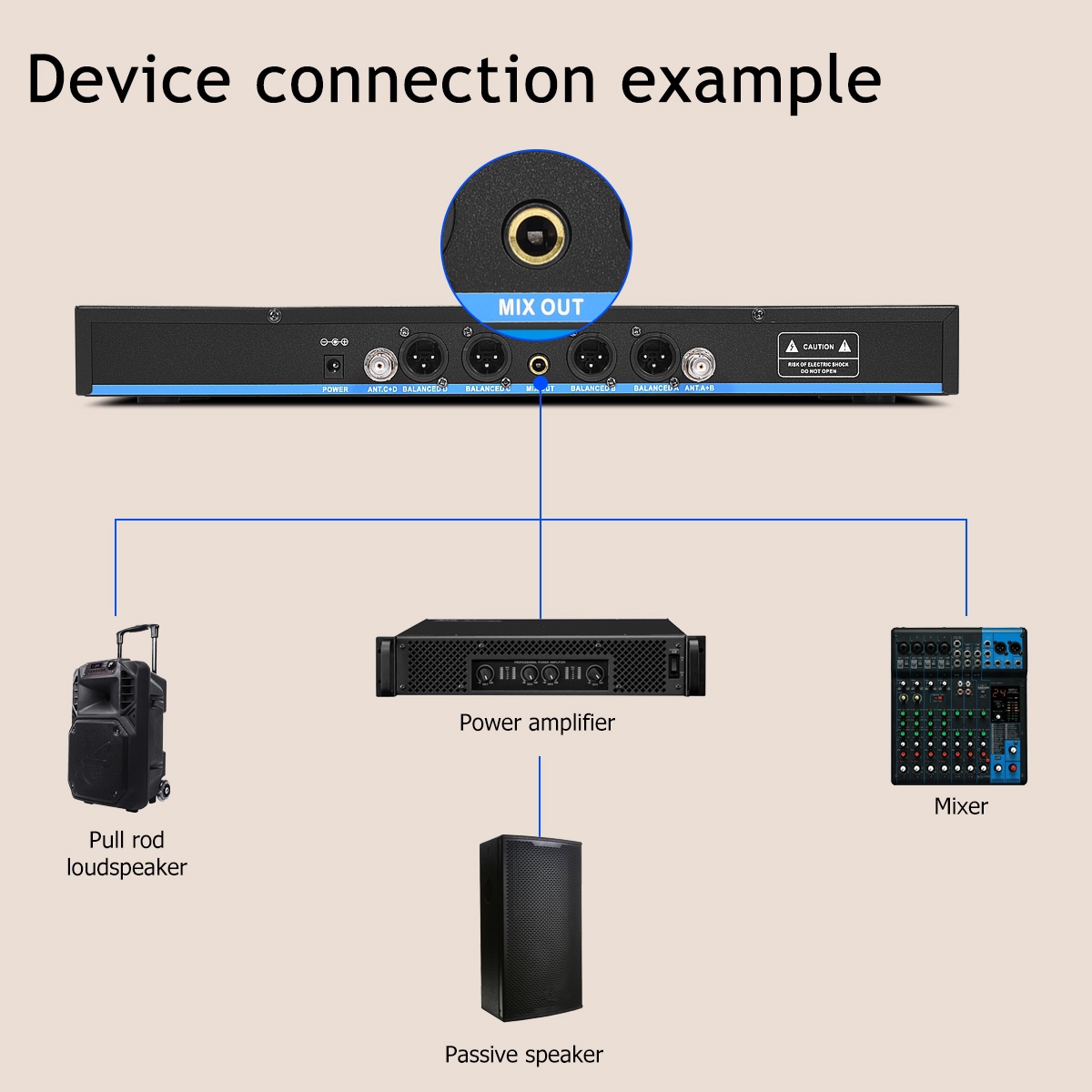 Wireless handheld microphone for church/speech/karaoke - photo 4