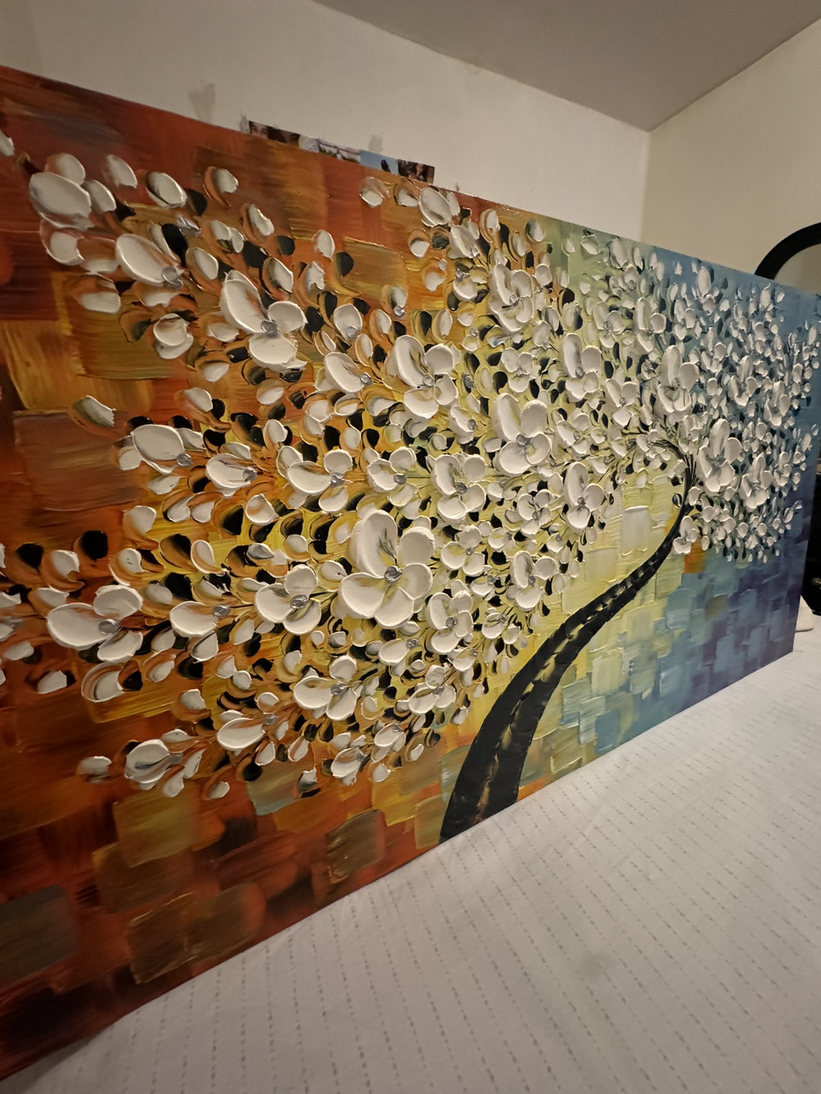 Wonderful floral paint with details in hight embossment - photo 3