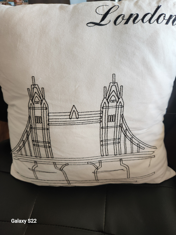 cotton decorative pillow with removable zipped cover