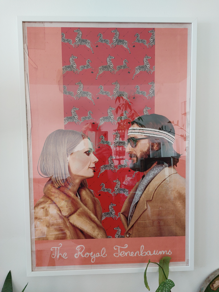 Framed Royal Tenenbaums / Wes Anderson Film Poster
