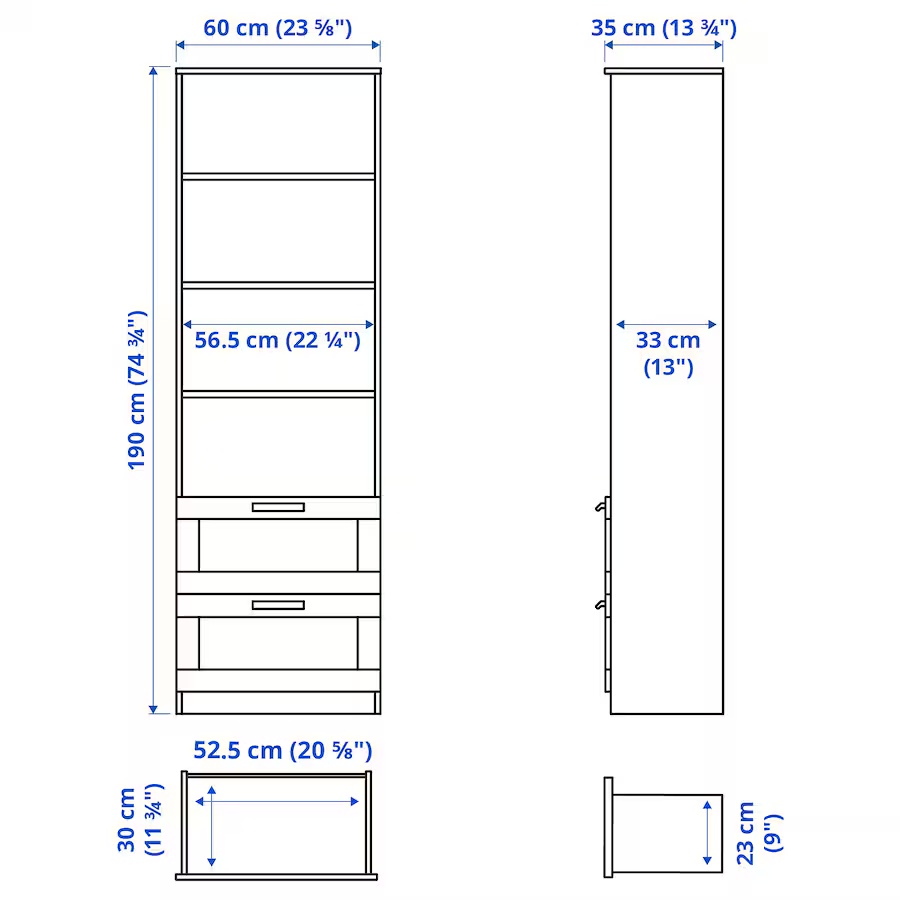 Bookcase Brimnes IKEA - photo 2