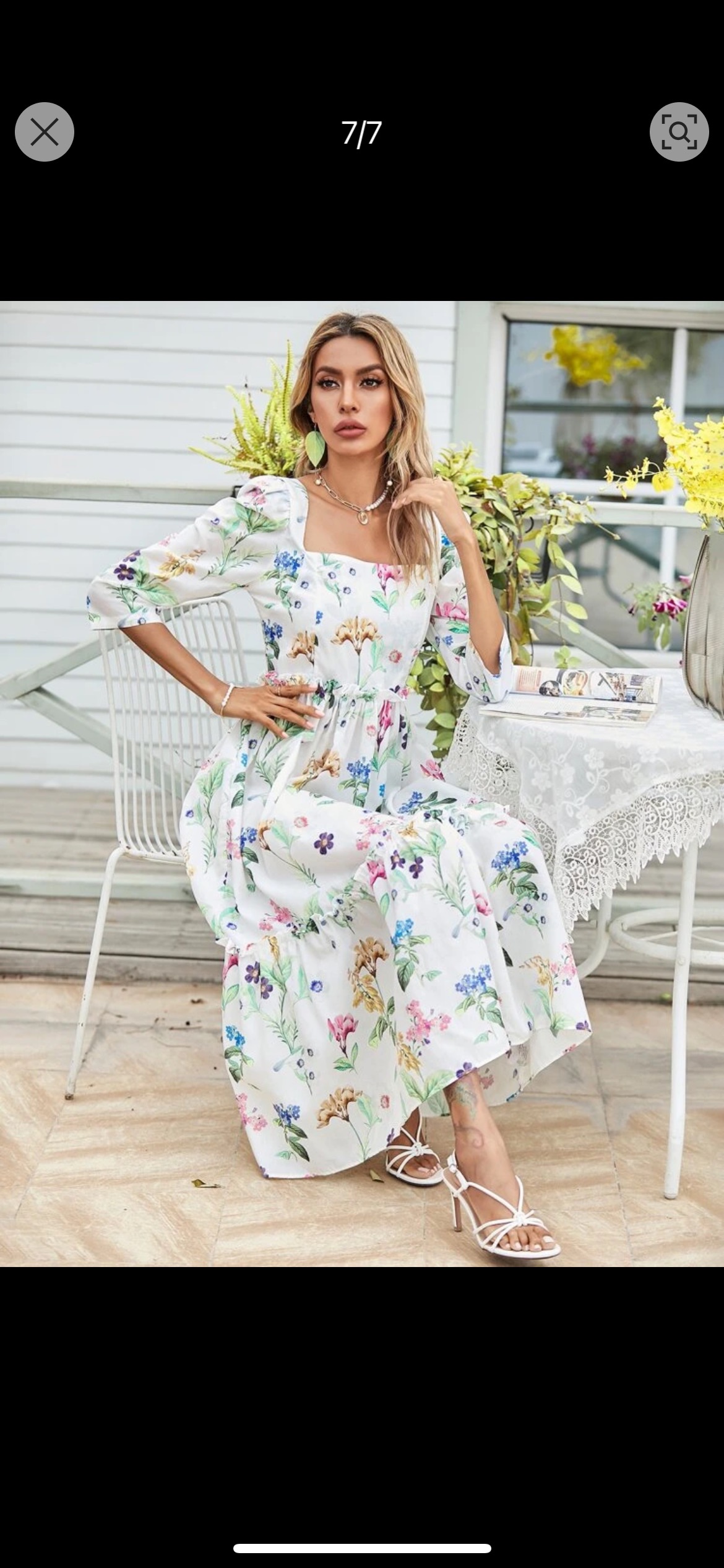 Summer dress, Floral dress thumbnail