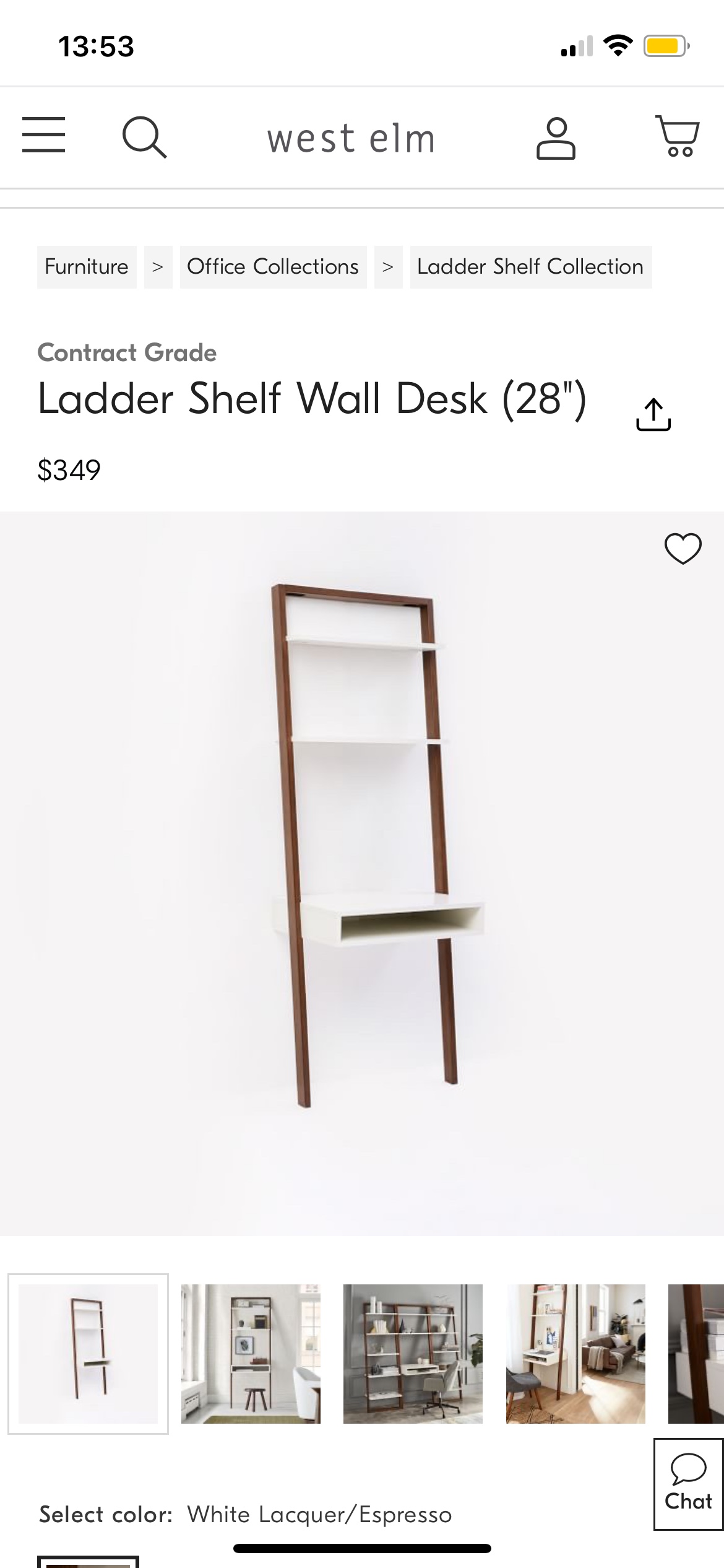wall ladder desk