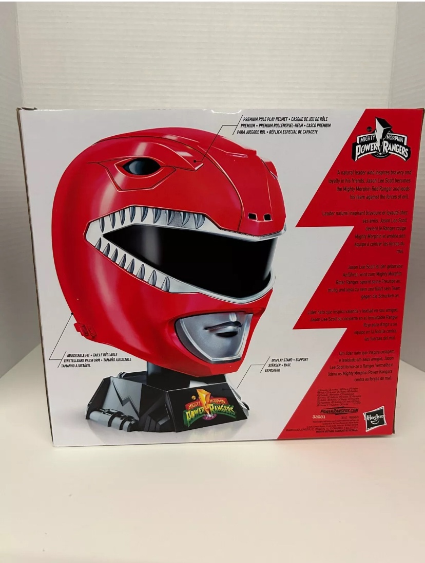 Power Rangers Red Rangers Helmet- Brand New image indicator(3)