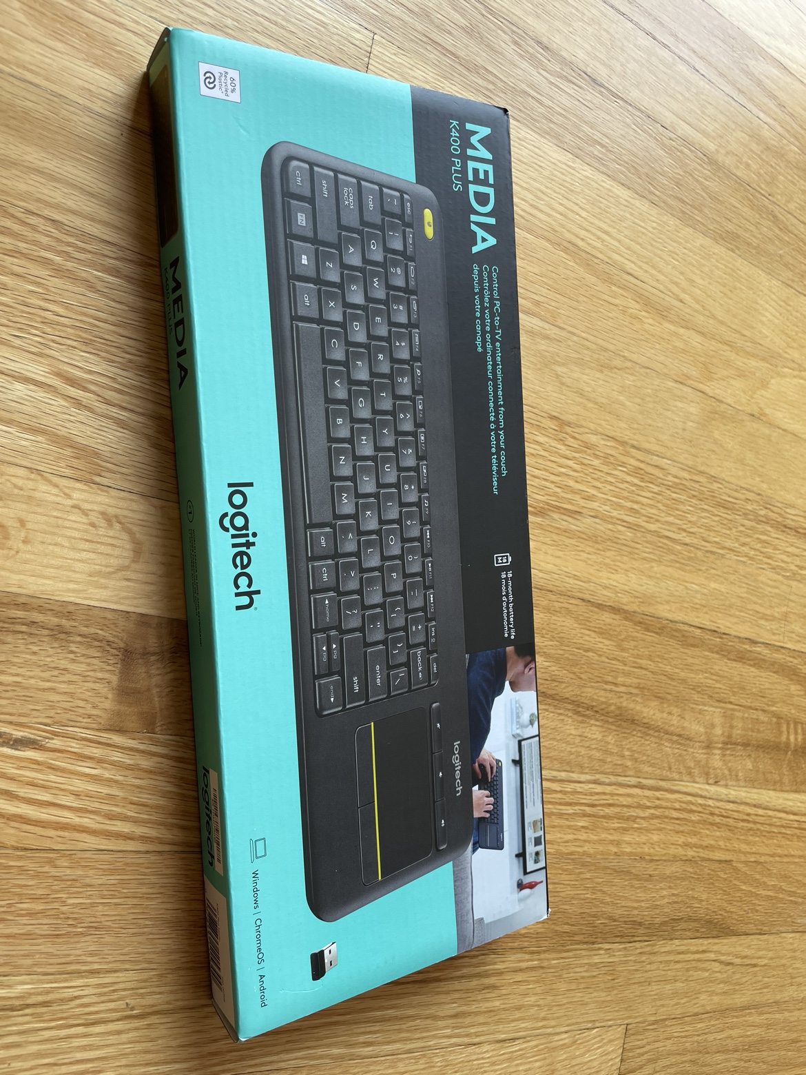 Logitech K400 Plus Wireless Keyboard Brand new thumbnail