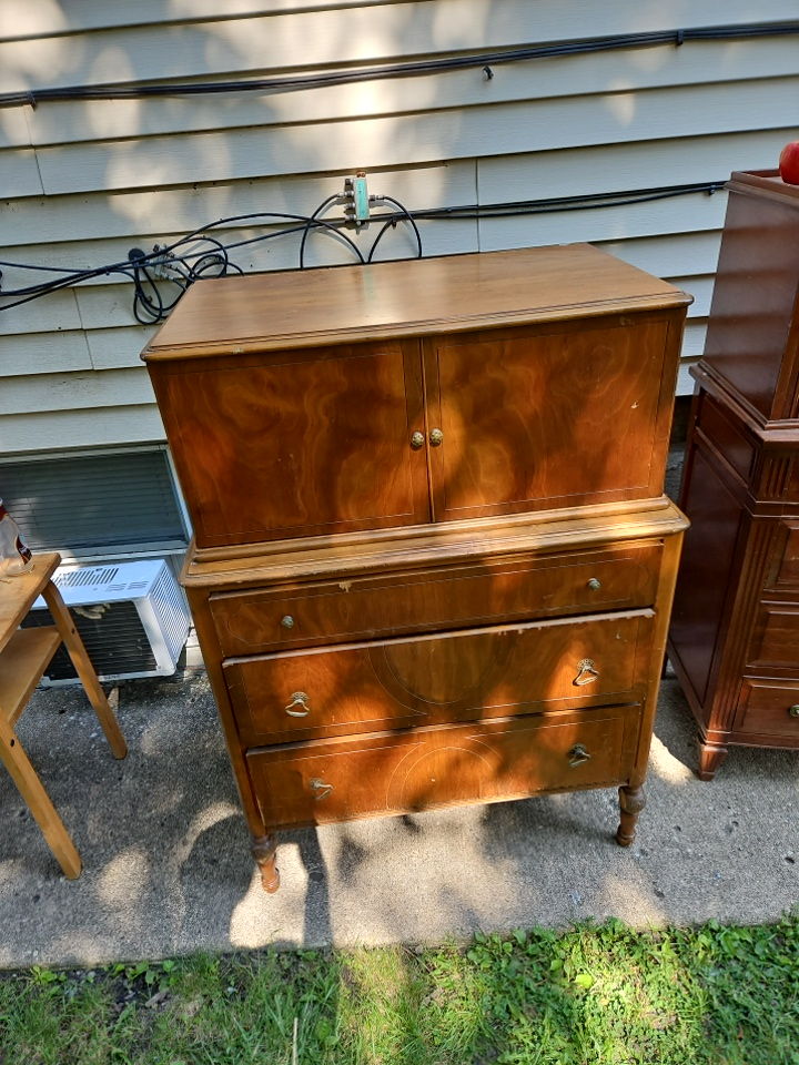 solid wood vintage dresser