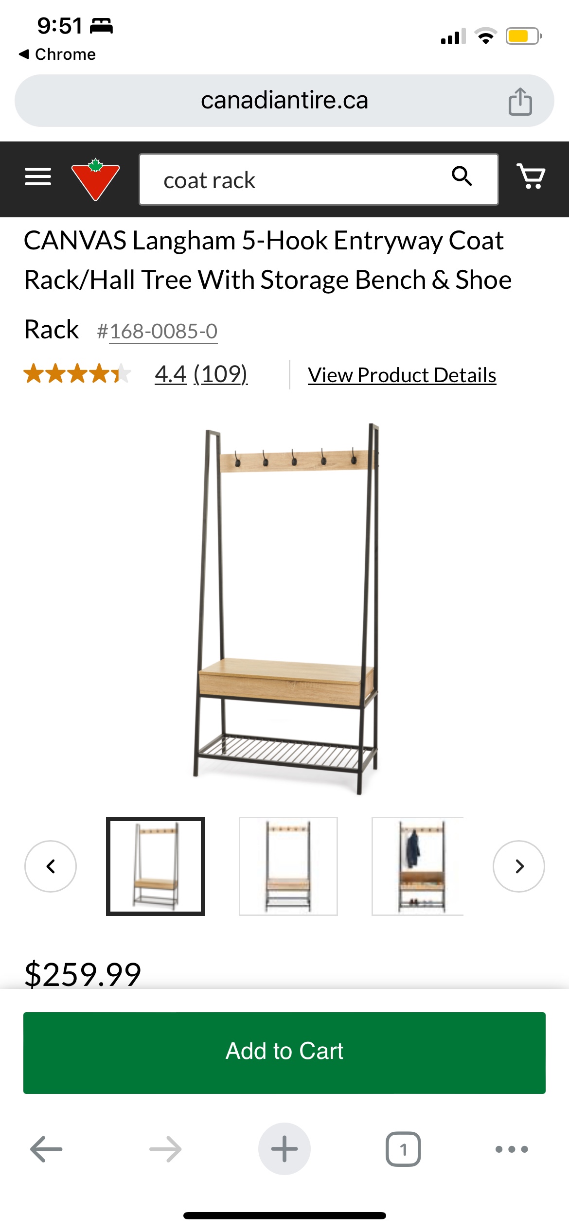 5-Hook Entryway Coat/Shoe Rack w/bench - photo 5