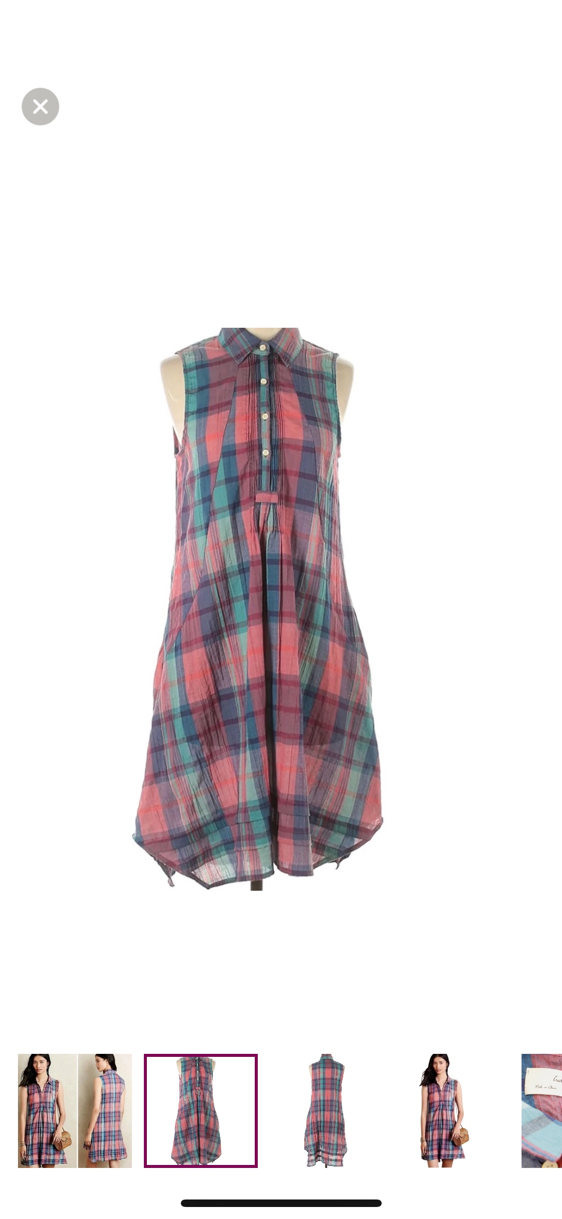 ANTHROPOLOGIE Isabella Sinclair Tillie dress / Size Small