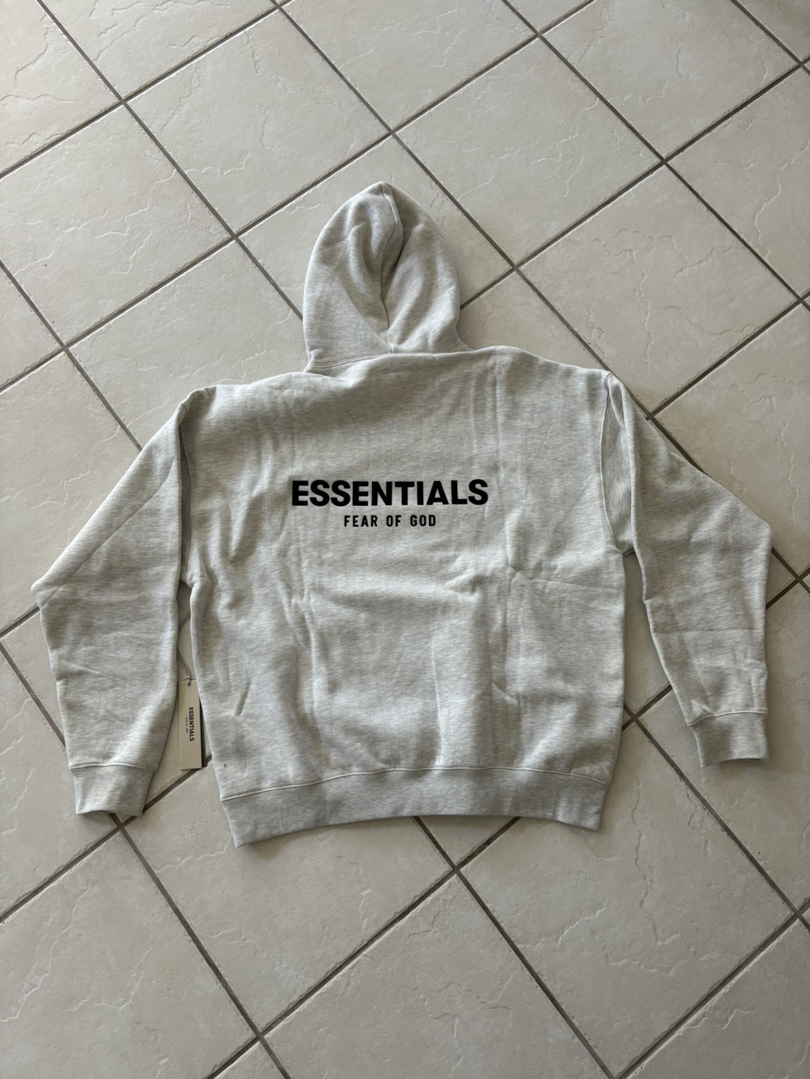 Fear Of God ESSENTIALS hoodie 'Light Oatmeal' - photo 2
