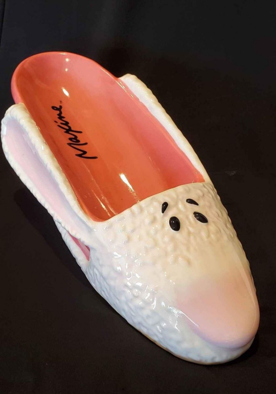 Wine Bottle Holder, Ceramic, ''Hallmark Maxine'', Vintage - photo 2