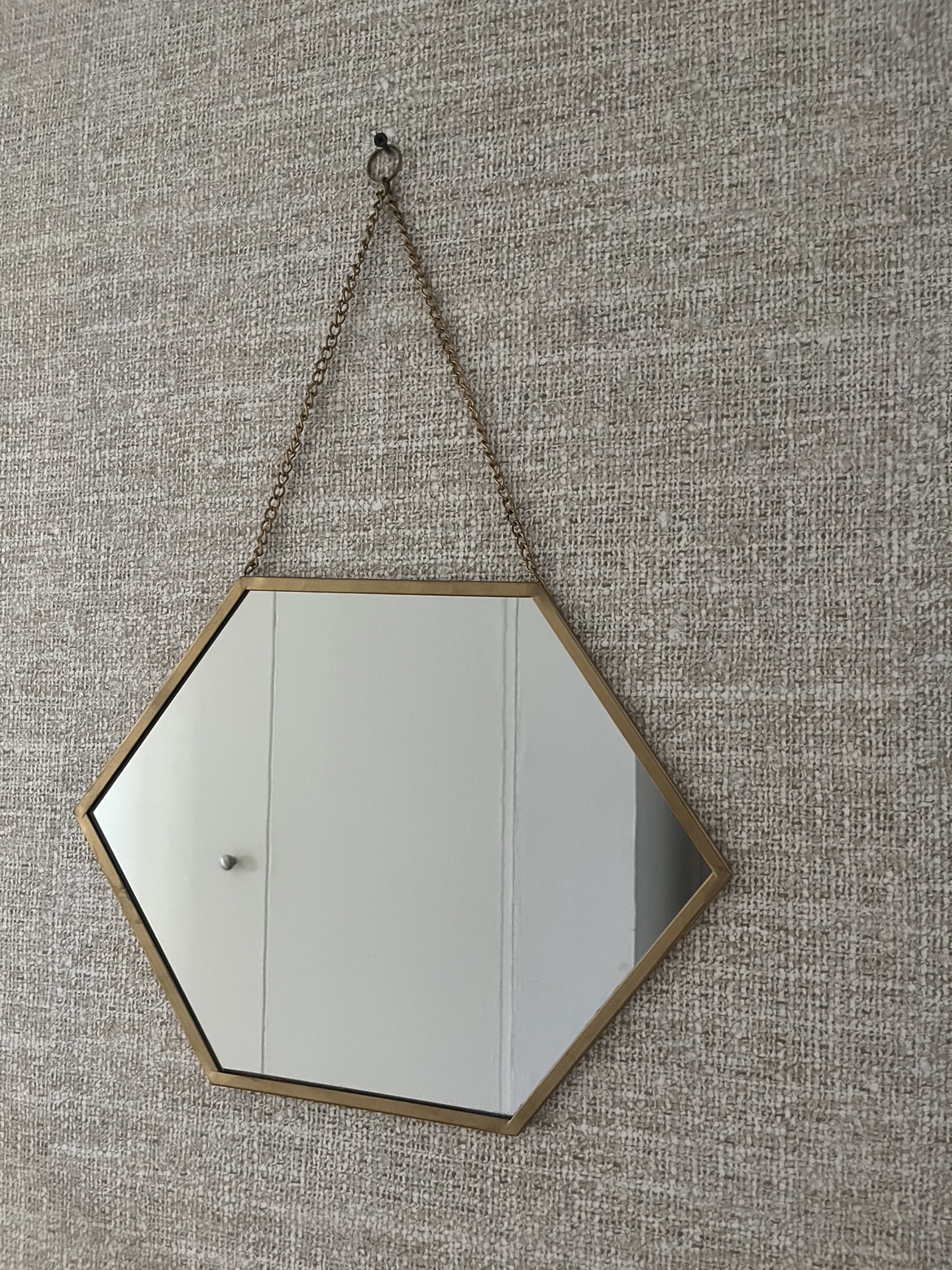 Gold Hexagon Mirror