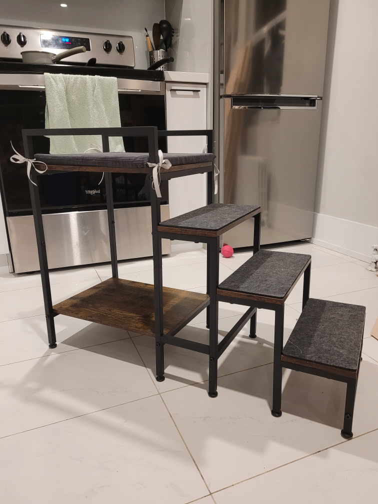 Pet window perch with stairs - photo 2