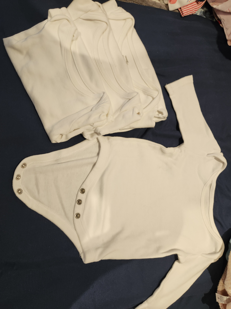 White Baby Bodysuit George's thumbnail