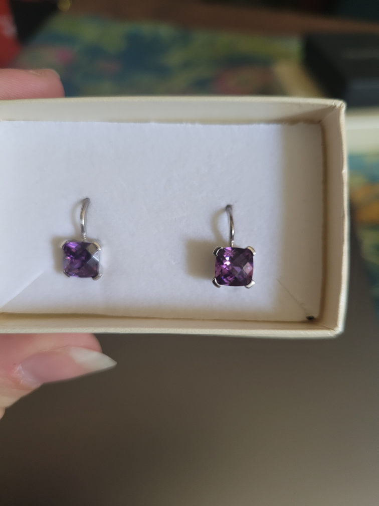 Amethyst Drop Earrings