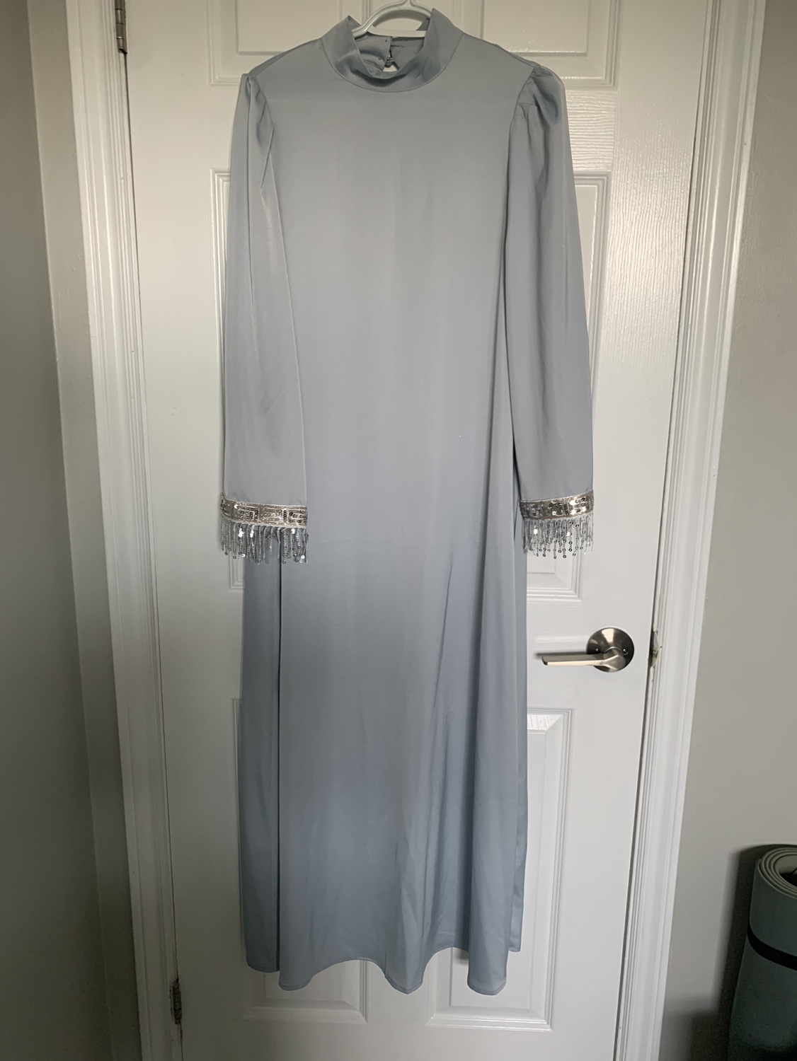 Baby blue abaya