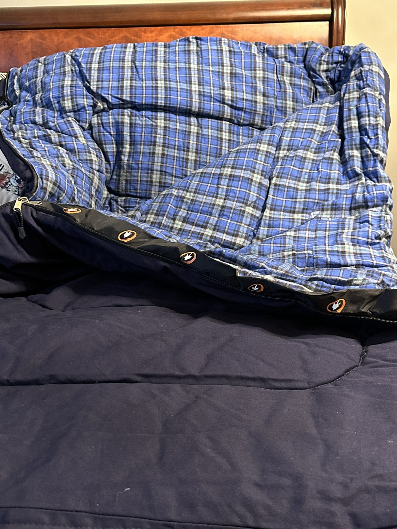 Camper 3 Navy Blue Sleeping Bag with Carrying Bag - photo 2