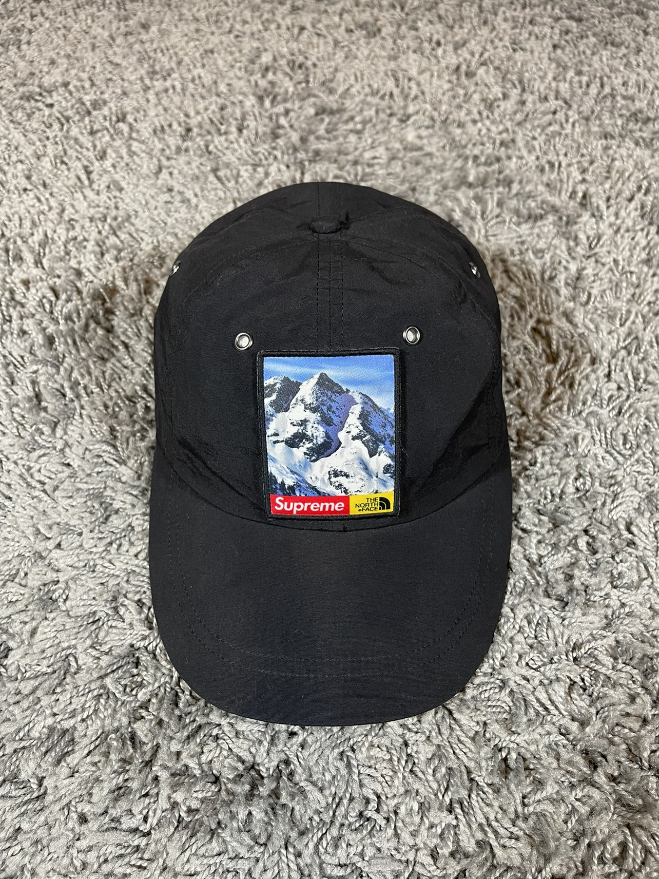 2017FW Supreme The North Face Mountain 6-Panel Hat Cap Black thumbnail
