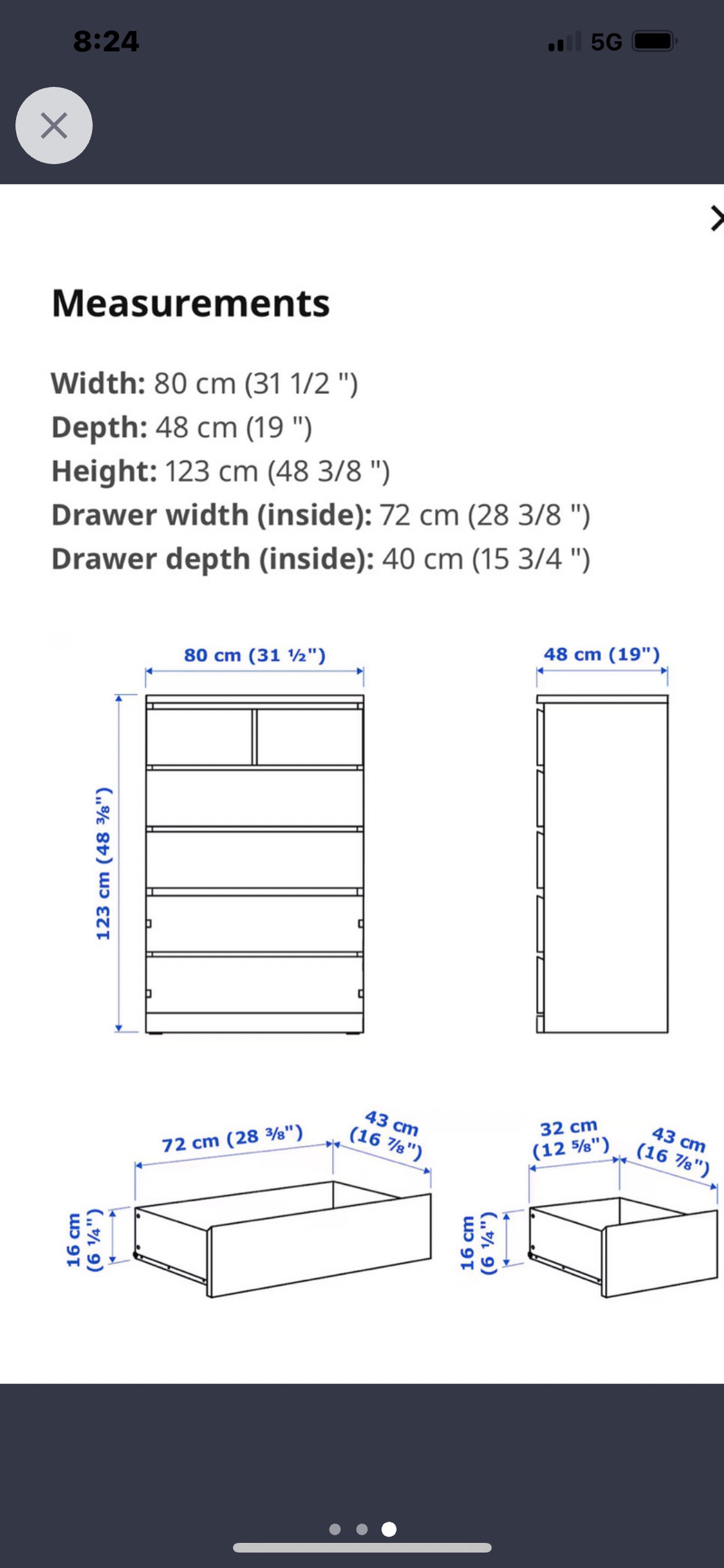 Ikea Malm dresser - photo 3