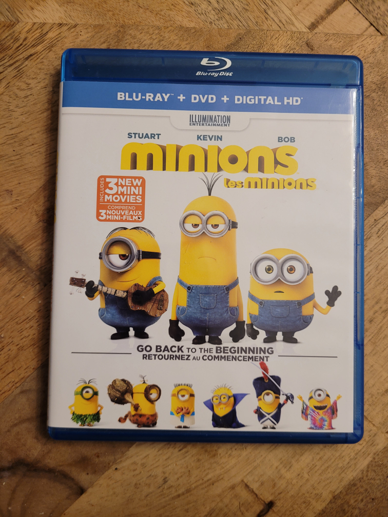 Minions on Blue-Ray