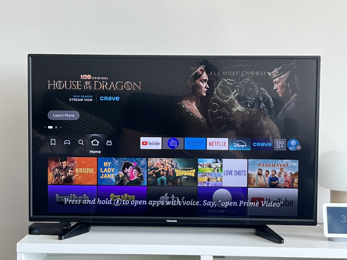 Toshiba 43” Internet TV image indicator(5)