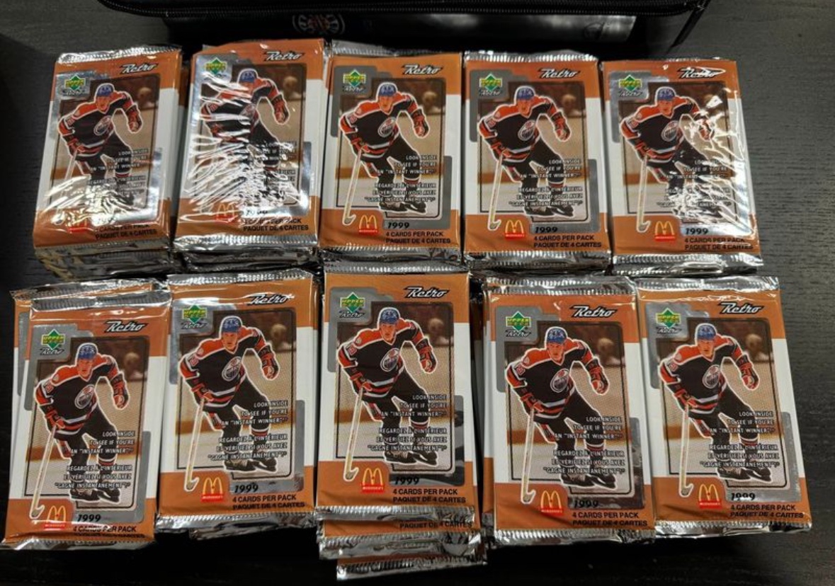 Lot of 99 Unopened McDonalds Upper Deck Retro packs (1999) OBO - photo 2
