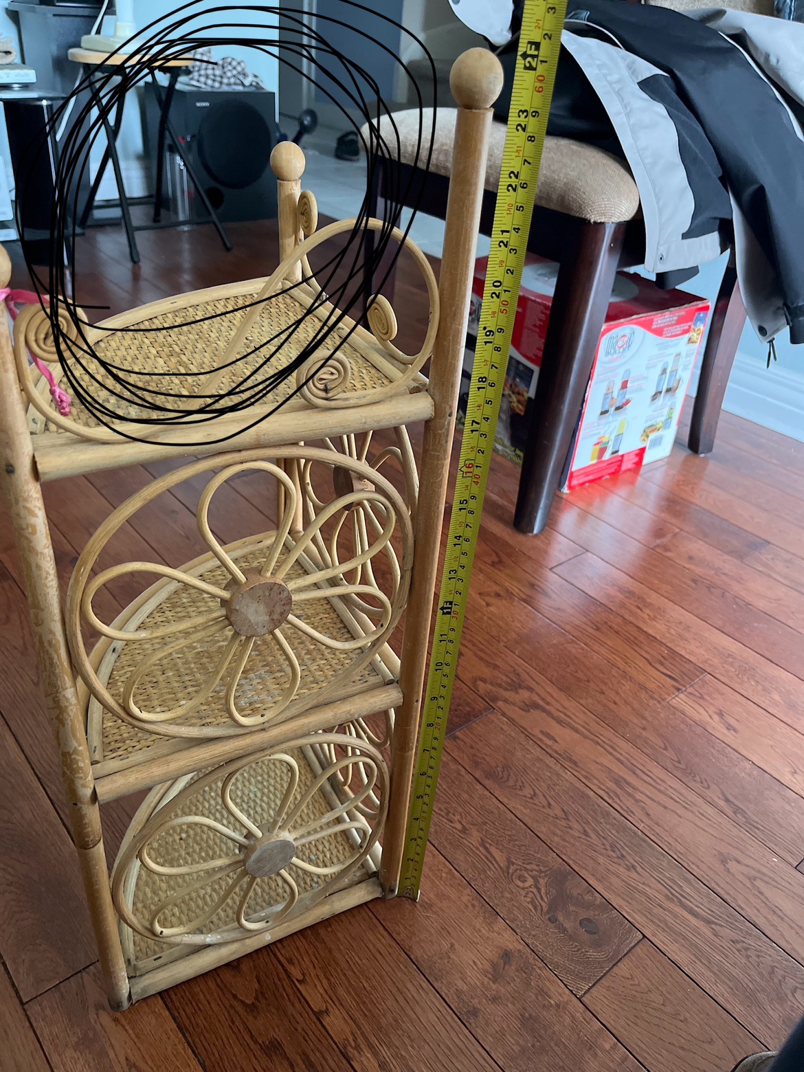 WICKER AND CANE 3 TIER PLANTSTAND thumbnail