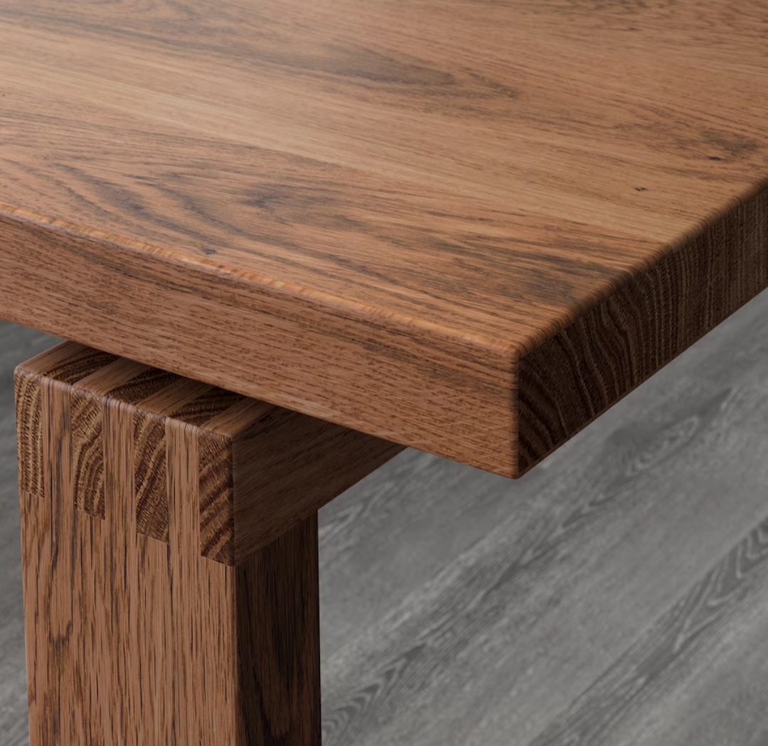 MÖRBYLÅNGA Table, oak veneer brown stained - photo 3