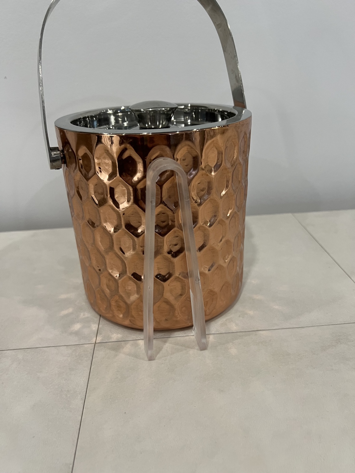 Bronze/Silver Ice Bucket