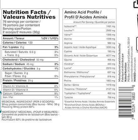 Naked Nutrition Whey protein (Sealed Pack ) (Price: 85) - photo 2