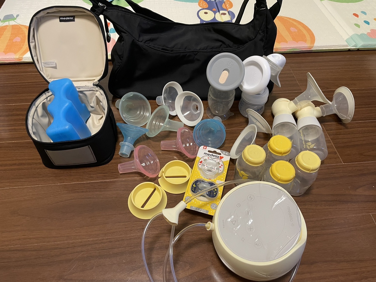 Medela Sonata and Haakaa Manual pumps