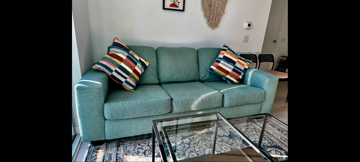 Teal Sofa